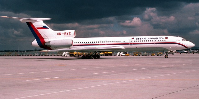 Tu-154M OK-BYZ v době aktivní služby.