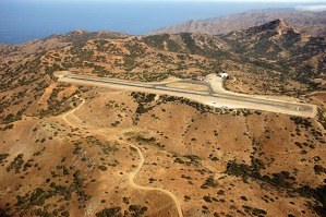 Letiště ostrova Santa Catalina u Los Angeles.