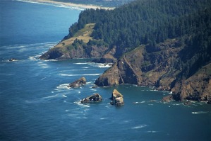 Pobřeží severní Kalifornie a Oregonu