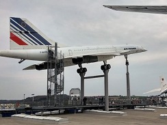 Concorde F-BVFB Air France, nyní v technickém muzeu v Sinnsheimu. 
