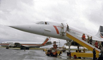 Concorde v Praze 22. 10. 1986. Foto: Jiří Marušák