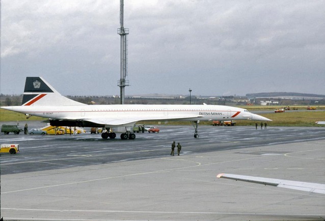 Concorde v Praze 22. 10. 1986. Foto: Jiří Marušák