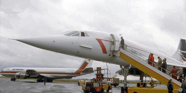 Concorde v Praze 22. 10. 1986. Foto: Jiří Marušák