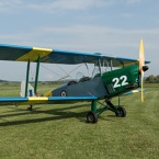 Dvojplošník Tiger Moth.  Foto: Naďa Murmaková