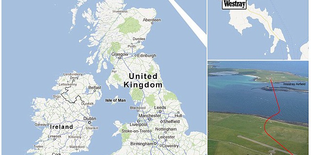 Až na sever Skotska musíte cestovat, pokud chcete letět nejkratší linkou světa. 