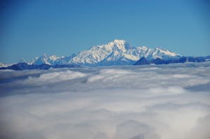 Mont Blanc na obzoru. 