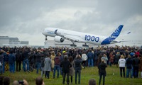 A350-1000 při prvním letu v Toulouse. Foto: Airbus. A350-1000 při prvním letu v Toulouse. Foto: Airbus.