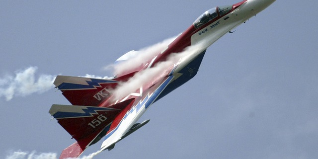 MiG-29 na Airshow v Moskvě v roce 2008. Foto: TASS