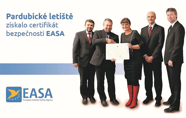 Pardubické letiště získalo certifikát bezpečnosti EASA.