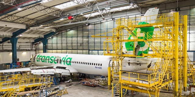 Czech Airlines Technics, hangár F - těžká údržba. Foto: Český Aeroholding