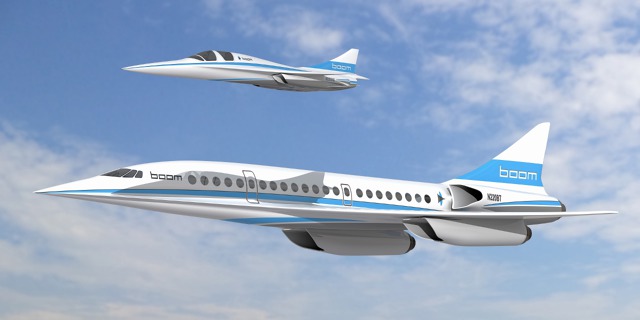 Nový supersonic XB-1 v představě tvůrců. Zdroj: Boomsupersonic.com