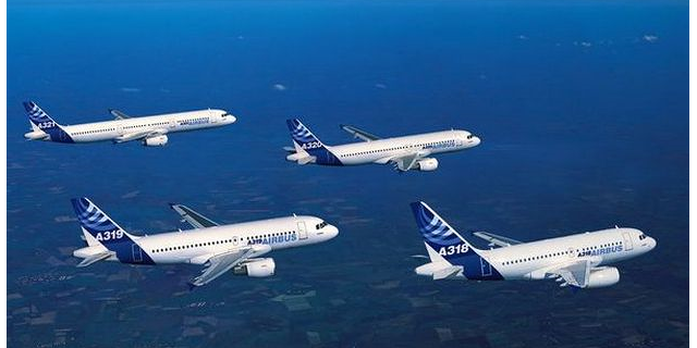Rodina letounů A320. Foto: Airbus.com