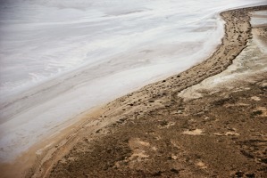 Lake Eyre, nekonečná bílá solná pláň. Foto: Jiří Pruša