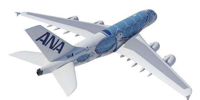 Flying Honu, jak řadu letounů s karetou na bocích společnost ANA pojmenovala, nebude lze přehlédnout. 