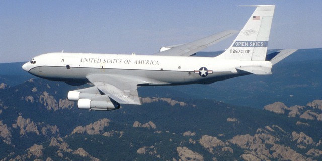 Boeing OC-135B Open Skies US Air Force. Zdroj: Wikimedia