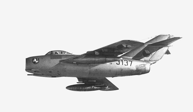 MiG-15bis 3137 vyráběný v Aero Vodochody jako S-103. Zdroj: Aero.cz