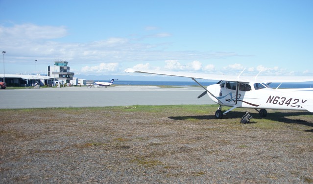Cessna 172 N6342X. S ní Jiří Pruša obletí Aljašku. Foto: Jiří Pruša