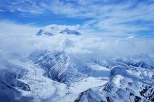 Nejvyšší hora severní Ameriky - Denali (6 190 m). Jeden z vrcholných okamžiků expedice. 