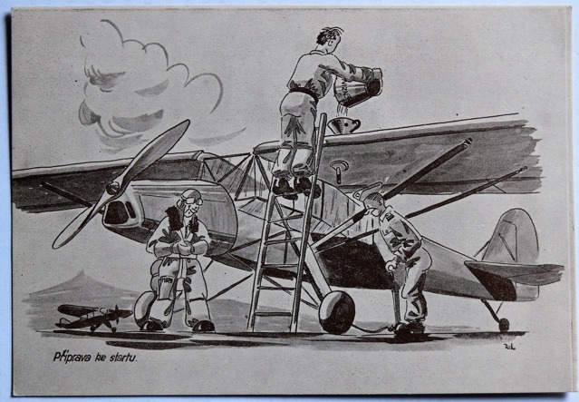  Z obsáhlého archivu Miroslava Krále se zachovalo jen pár fotografií, například žertovné karikatury ze studijních let. Foto: Archív Miroslava Krále