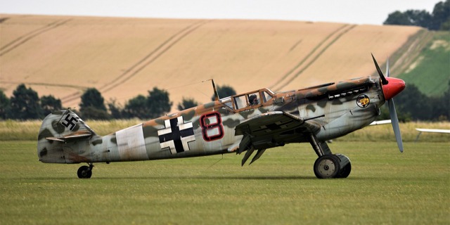 Hispano Aviación Ha-1112 Buchón ve filmovém zbarvení Foto: Michal Čupa