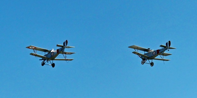 Tým Vimy Flight nad Burlingtonem. Foto: Jerry Soltys