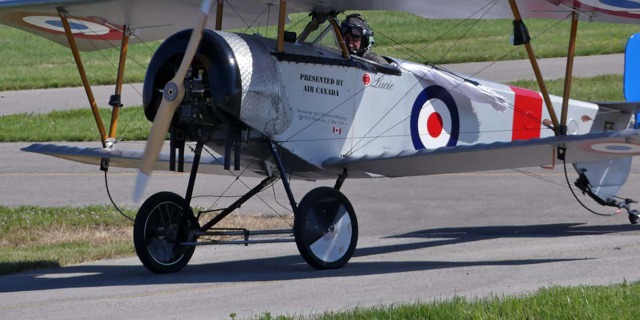 Nieuport 11 týmu Vimy Flight. Foto: Jerry Soltys