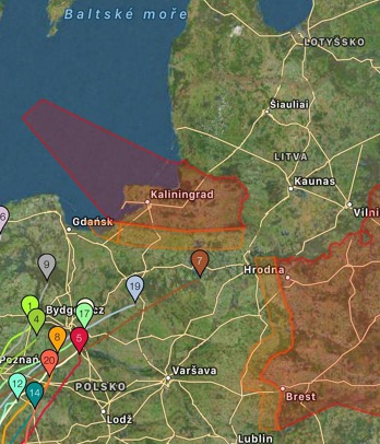 Češi přistáli u polského města Wloclawek. Vítězní Francouzi v té době mířili mezi dvě no-go zóny - zvládli to. Obr.: Dva Fousáči Facebook