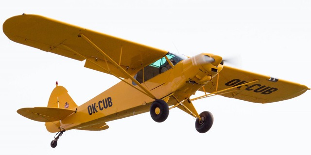 Piper 18 OK-CUB. Zdroj: Letiště Letňany