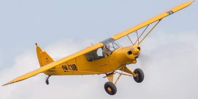 Piper 18 OK-CUB. Zdroj: Letiště Letňany