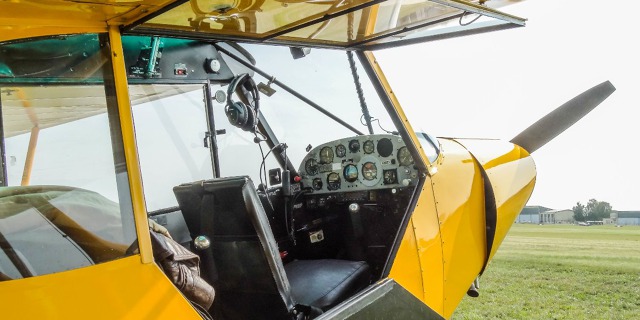 Piper 18 OK-CUB. Zdroj: Letiště Letňany