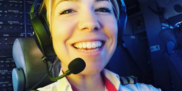 Eva Claire, nizozemská pilotka B737. Foto: Twitter/Flywitheva