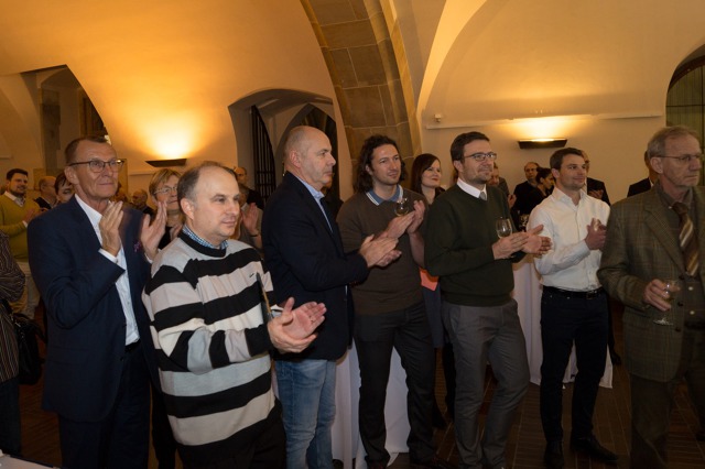 Pohled do pléna na vernisáži výstavy leteckých fotografií Báječný svět létání. Foto: Jindřich Ilem, Flying Revue