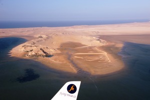 Laguna u Dakhly - ráj pro kiting a windsurfing. 