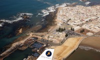 Přístav a pevnost ve městě Essaouira. Přístav a pevnost ve městě Essaouira.