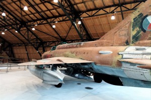 MiG-21MF v Leteckém muzeu Kbely. Díky laskavosti pracovníků muzea jsme mohli s Oldřichem Pelčákem do tohoto letounu usednout. Foto: Jan Dvořák