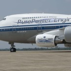 Purepower PW1000G engine first flight.