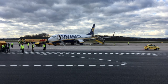 Ryanair bude provozovat z pardubického letiště od pondělí 26. března 2018 již dvě linky. Zdroj: Letiště Pardubice