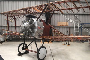 Odstrojený Sopwith Camel.