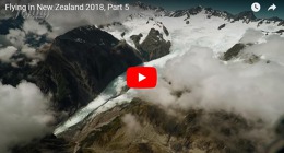 Nový Zéland z letadla V.: Ledovce a ledovcové letiště v horkém létě