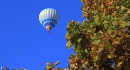 Balóny na modré obloze lákají ke zvednutí hlavy každého. Ještě lepší je ale pohled z balónu dolů. 