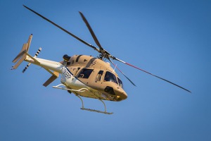 Bell 427 nad letištěm v Hradci Králové při Helicopter show 2018 Foto: Pro FR Lukáš Trtílek 