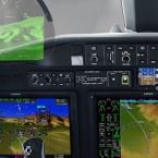 GARMIN vyvinul pro kategorii středně velkých business jetů moderní HUD displej s integrovaným zobrazením syntetického vidění.