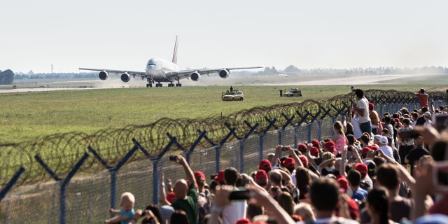 A380 na letišti Václava Havla v Praze. Zdroj: Best Communications