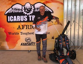 Pavel Březina po dokončení závodu Icarus Trophy 2018, v němž získal stříbro. Foto: Facebook P. Březiny