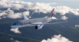 B787 Dreamliner Qatar Airways. Zdroj: Letiště Praha, a.s.