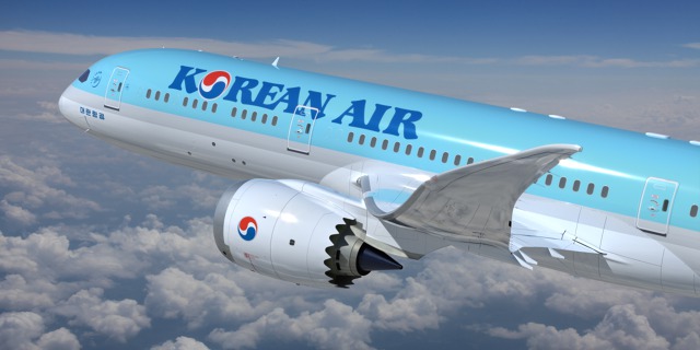 B787-9 Dreamliner v barvách Korean Air