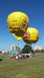 Český balón je připraven k letu. 