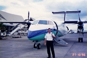 Před Dash 8 Malaysia Saeaga Airlines.