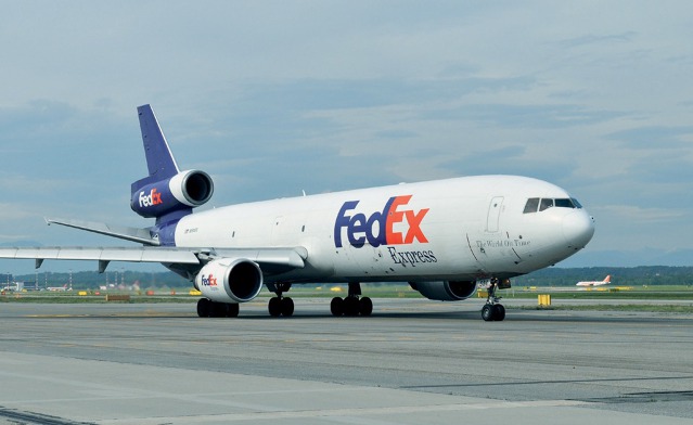 Obr. 21 Nákladní McDonnell Douglas (Boeing) MD-11F zásilkového dopravce Federal Express.