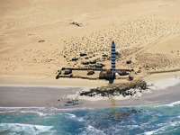 Maják Faro el Cabino na pobřeží Západní Sahary. Foto: Jiří Pruša Maják Faro el Cabino na pobřeží Západní Sahary. Foto: Jiří Pruša